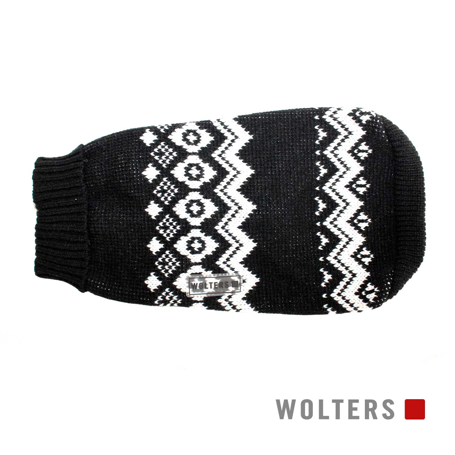 Wolters Norweger Pullover - schwarz/weiß